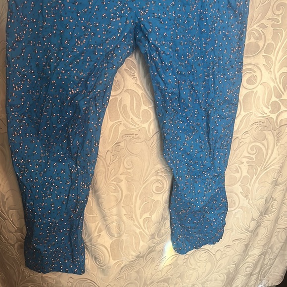 Hatch Daphne Maternity Jumpsuit Blue Ditsy Floral EUC Medium - Picture 5 of 8